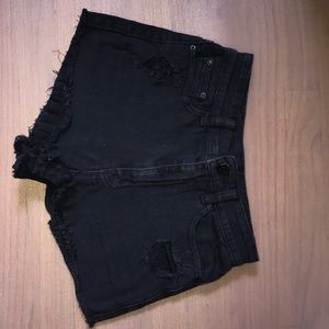 BDG high rise black jean shorts Urban Outfitters